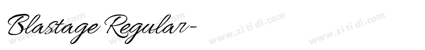 Blastage Regular字体转换